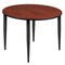 Regency Kahlo Square & Round Tables, 48 W, 48 L, 29 H, Wood, Metal Top, Cherry TPL48RNDCHBK - alternate 1
